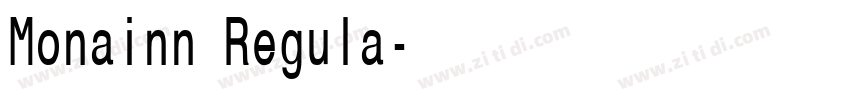 Monainn Regula字体转换